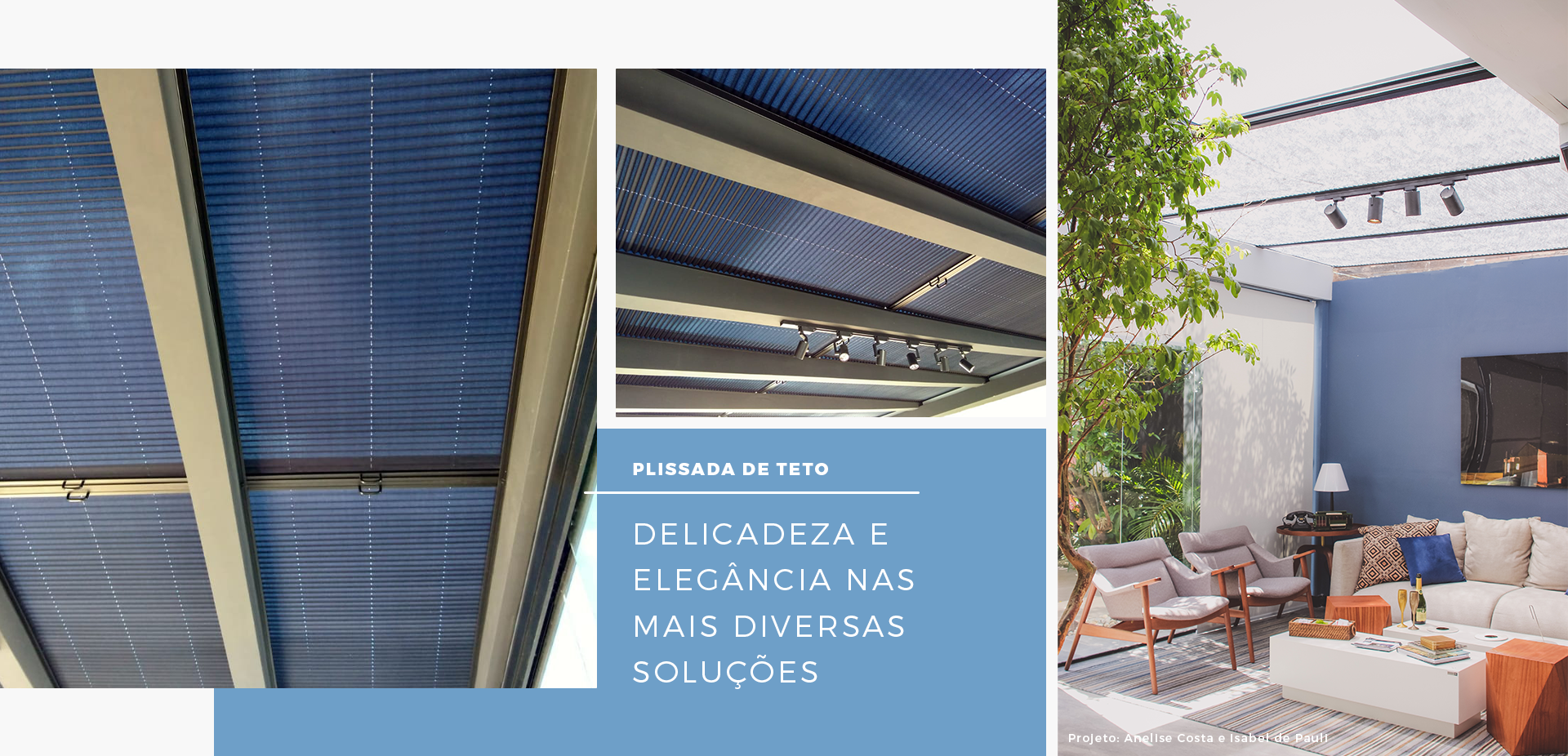 banner home - plissada de teto