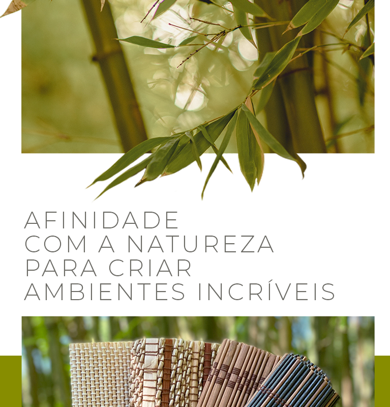 Afinidade com a natureza para criar ambientes incríveis